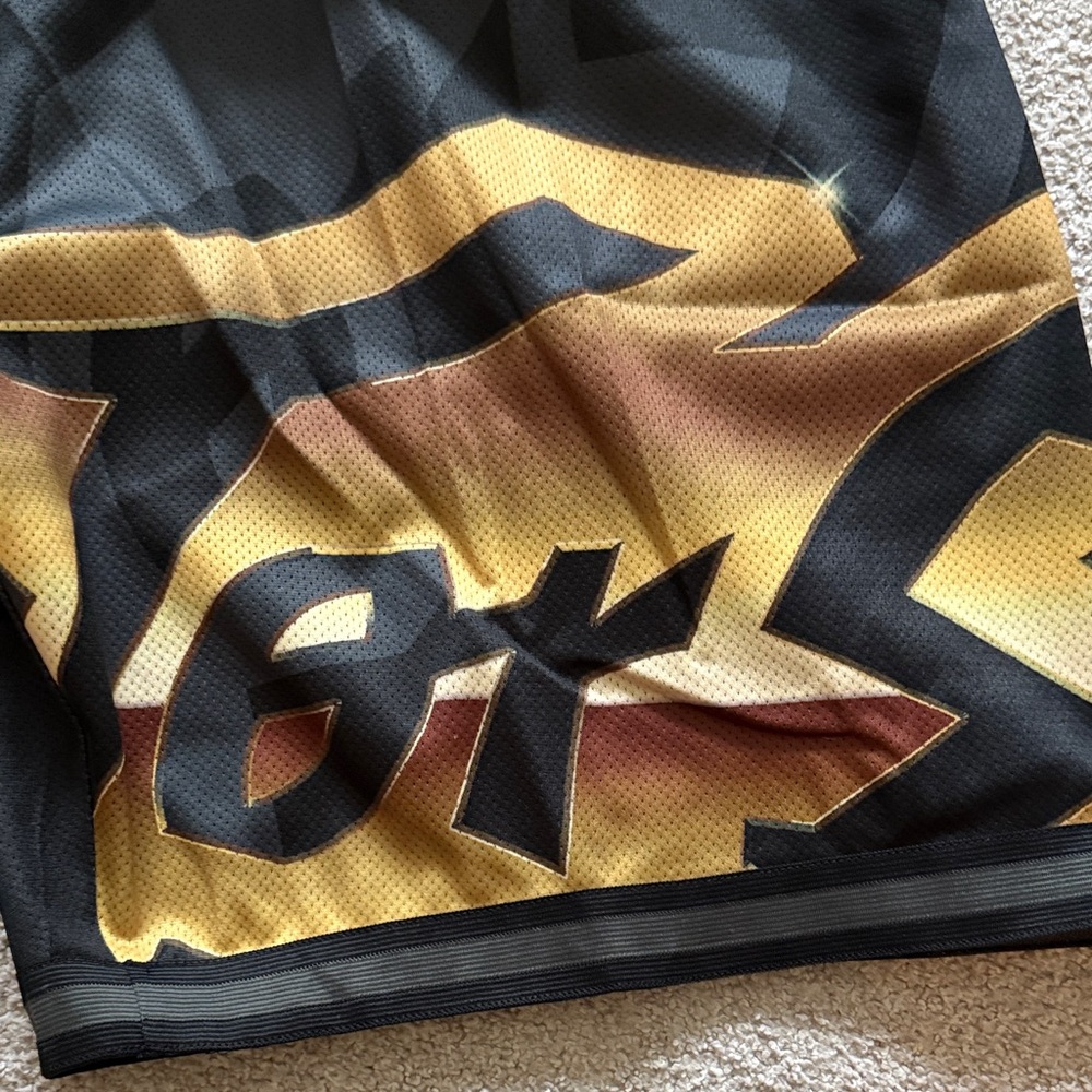 Mitchell & Ness Black and Gold Athletic Shorts - Picture 3 of 7